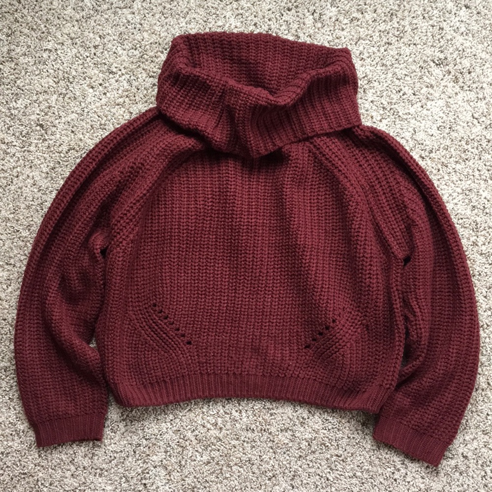 Crop Turtleneck Sweater